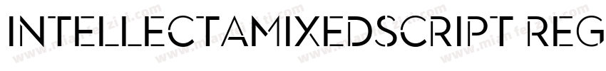 IntellectaMixedScript RegularIntell字体转换